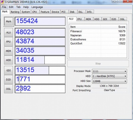 CrystalMark 2004R3 AH77/D